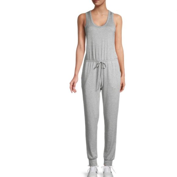 New With Tags Supply & Demand Mott / Saks 5th Heathered Grey Jumpsuit, L - Picture 1 of 11